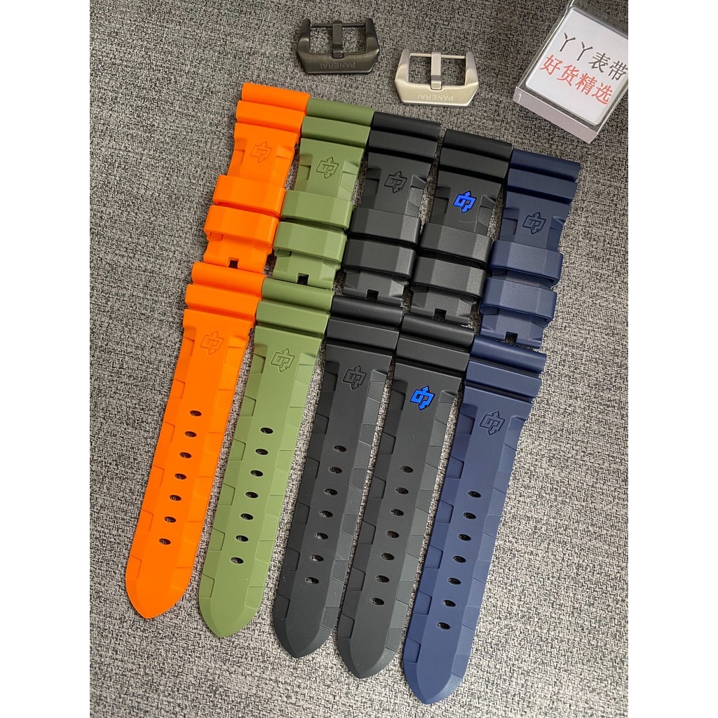 代用沛納海橡膠錶帶閃電膠帶pam1226/1404/1314/2209/2973/2305