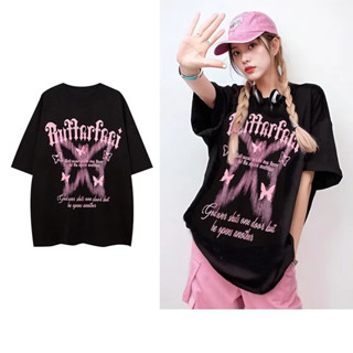 100%純棉 S-3XL 美式復古 短袖T恤 女生上衣 女裝顯瘦上衣 Oversize 寬鬆上衣 印花T恤 百搭t