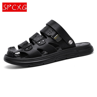 Spcxg 男士夏季涼鞋舒適戶外拖鞋,適合日常使用和休閒裝 39-44&&-*
