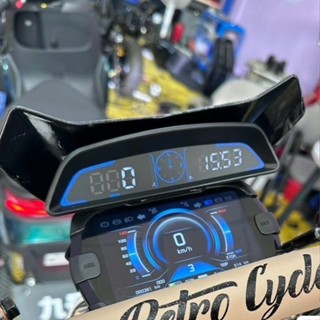 ‹電動車時鍾›現貨 防水防雨hub抬頭顯示器電動車通用gps 汽車 速度顯示屏時鍾指南針