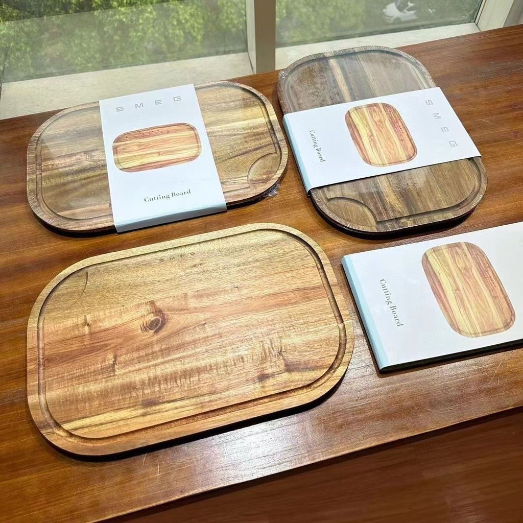 斯麥格義大利smeg菜板相思托盤長方形家用切菜板木質板實砧板粘板