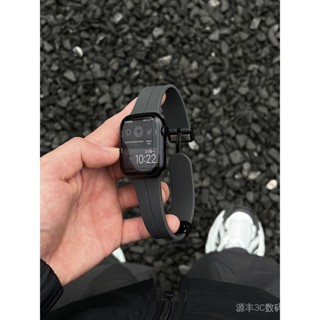 iwatchse蘋果手錶矽膠運動apple男女款錶帶適用s9透氣watch代磁吸
