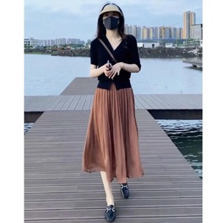 費歐娜~*夏季套裝女倆件套時尚洋氣半身裙新款上衣女顯瘦氣質夏天一整套潮