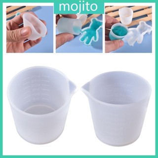 Mojito 不粘矽膠杯矽膠量杯可重複使用的帶刻度攪拌杯