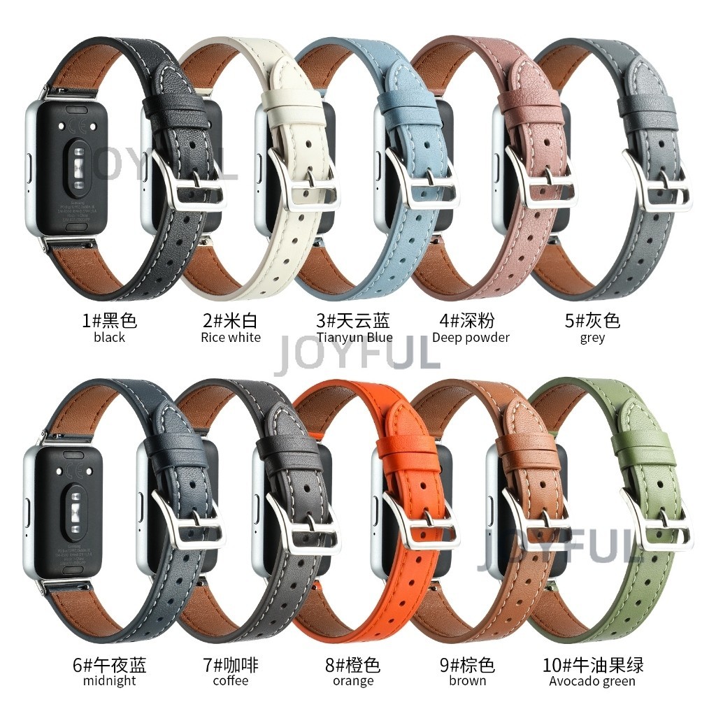 三星手錶真皮錶帶 適用於三星 Galaxy Fit 3 愛馬扣錶帶 Samsung Galaxy Fit3錶帶 替換錶帶