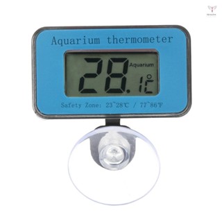 數字液晶水族溫度計帶吸盤防水迷你室內水族溫度計測溫顯示水族配件
