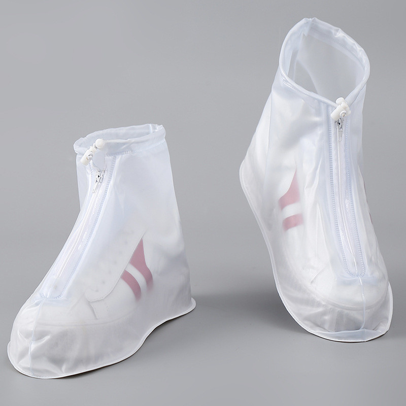 鞋套防水矽膠中幫乳膠防滑雨鞋套便攜戶外5.5加厚鞋套彈力pvc雨靴