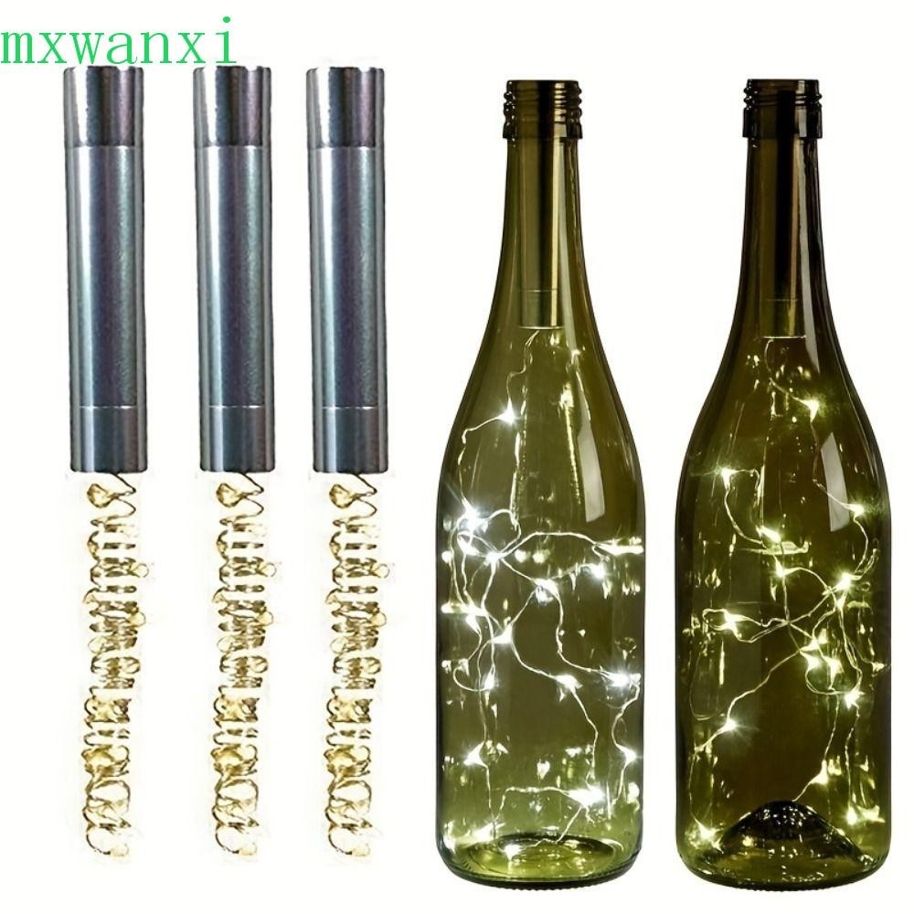 MXWANXI酒瓶軟木串燈,20LED銅線LED瓶塞仙女燈,多功能好看電池供電銅線燈串酒吧
