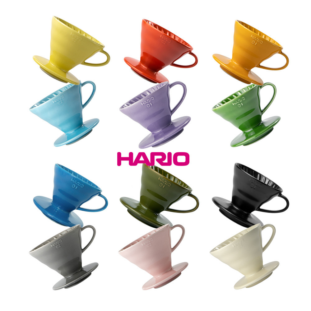 【HARIO】日本製V60磁石濾杯 陶瓷錐形濾杯  01號 02號