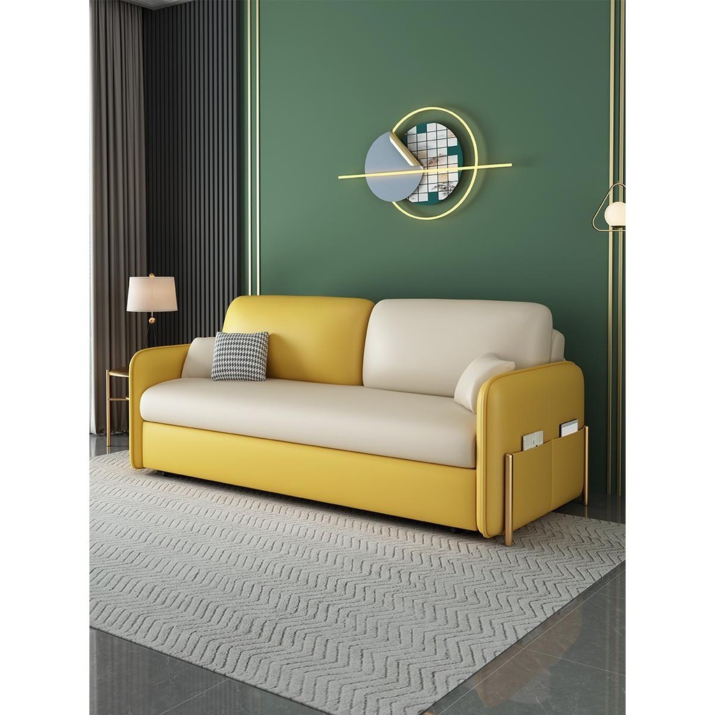 沙發床兩用輕奢多功能現代簡約小戶型客廳單雙人科技布可摺疊沙發