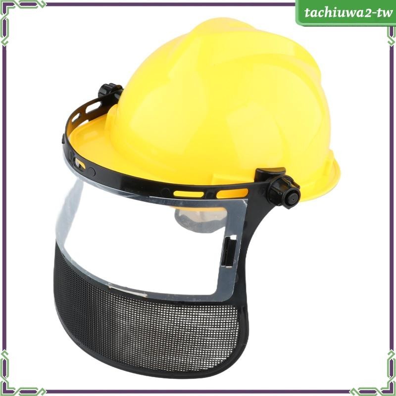 [TachiuwaecTW] 修剪器安全帽面可調節多功能木材切割專業通用帶全面罩面罩