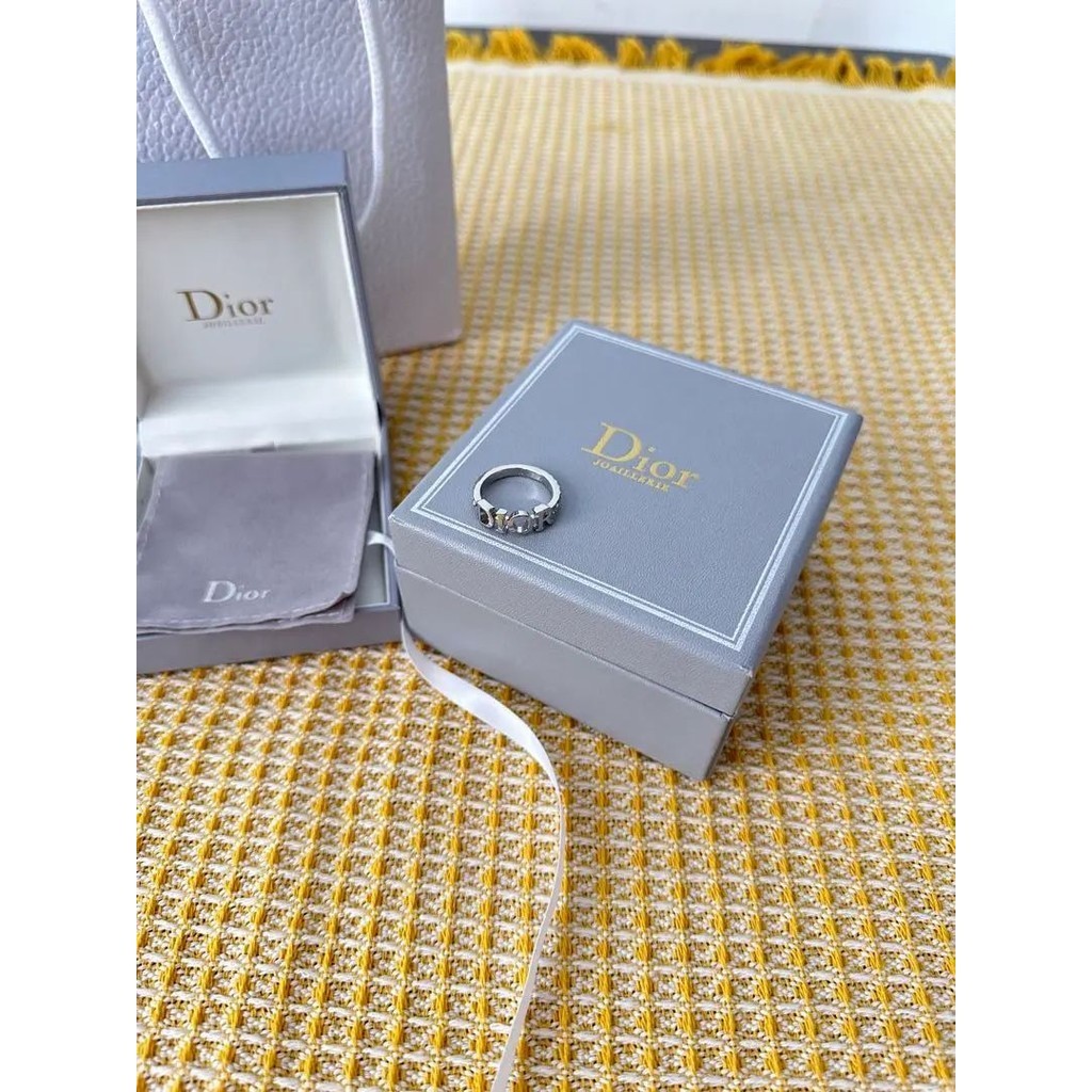 Dior 迪奧 戒指 銀色 日本直送 二手