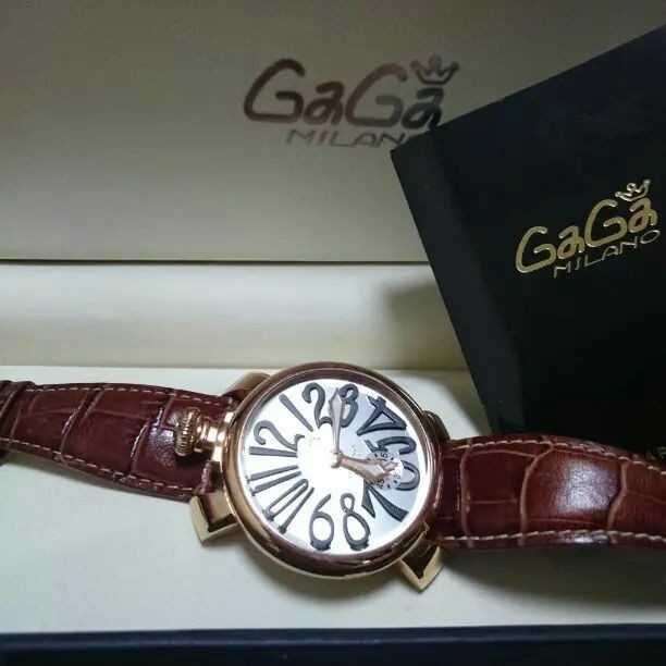 GaGa Milano 手錶 Manuale 金 48mm 日本直送 二手