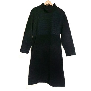 二手 ISSEY MIYAKE 洋裝 連身裙 黑色 尺寸2
