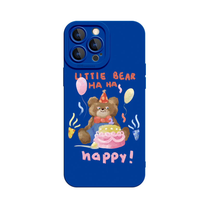 蛋糕熊適用蘋果iphone14可愛13華為mate情侶創意紅米k50手機殼女
