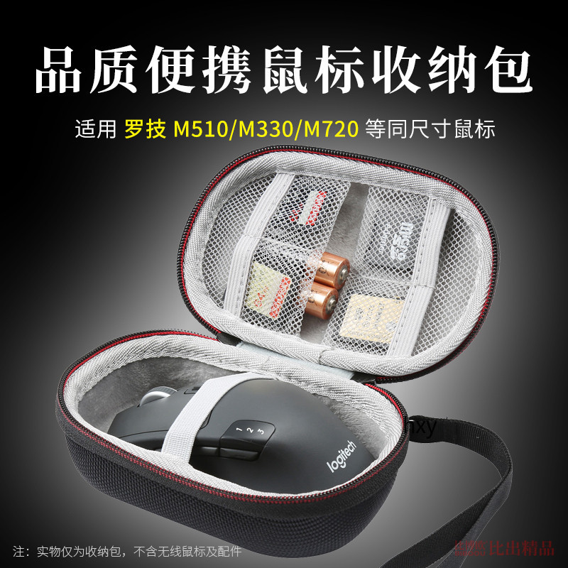 【免運】 羅技M750 M650 M720 M330無線小鼠標包 便攜收納盒 硬殼鼠標盒