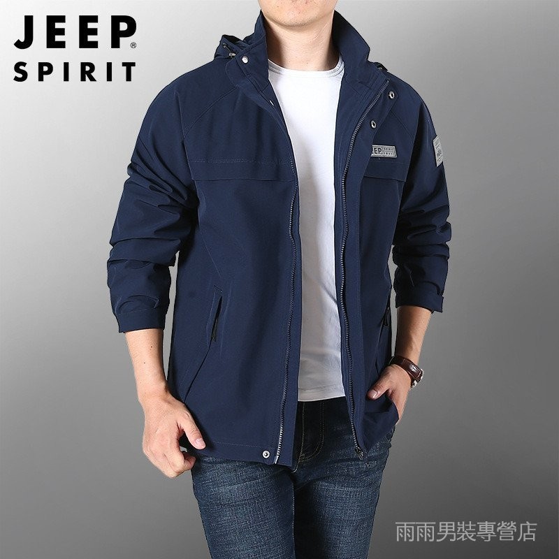 JEEP SPIRIT夾克男春秋冬季潮流百搭商務休閒上衣寬鬆外套HL66011