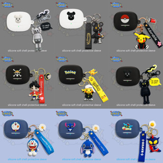 XIAOMI 適用於小米 Buds 5 Pro 耳機矽膠套 Buds5 耳塞黑熊防水防震軟保護耳機套耳機皮膚帶掛鉤