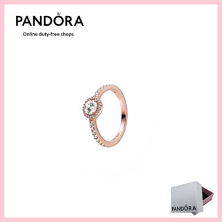 [免稅] PANDORA 100% AuthenticS925 純銀首飾戒指[188861C01]經典閃光光環戒指