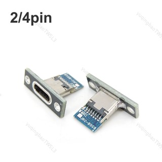 2p 4p Type-C USB 插孔 3.1 Type-C 2Pin 4Pin 母頭連接器插孔充電埠 USB 3.1