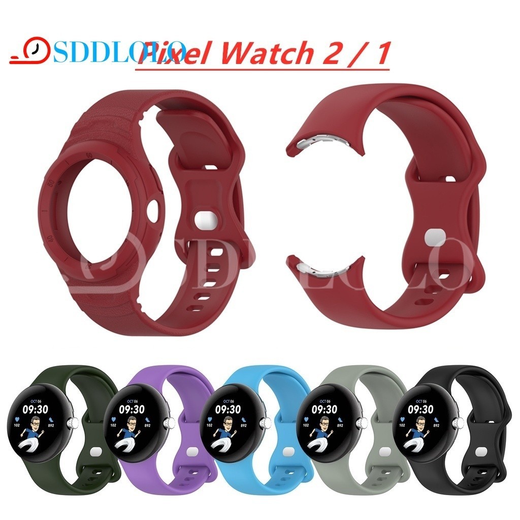 適用於Pixel Watch2 矽膠錶帶 / 1 Pixel Watch 2 手錶配件替換手鍊