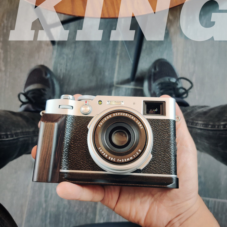 【現貨速發】相機配件 【King】原創富士X-100V相機X-100VI手柄方形把手復古設計x100v