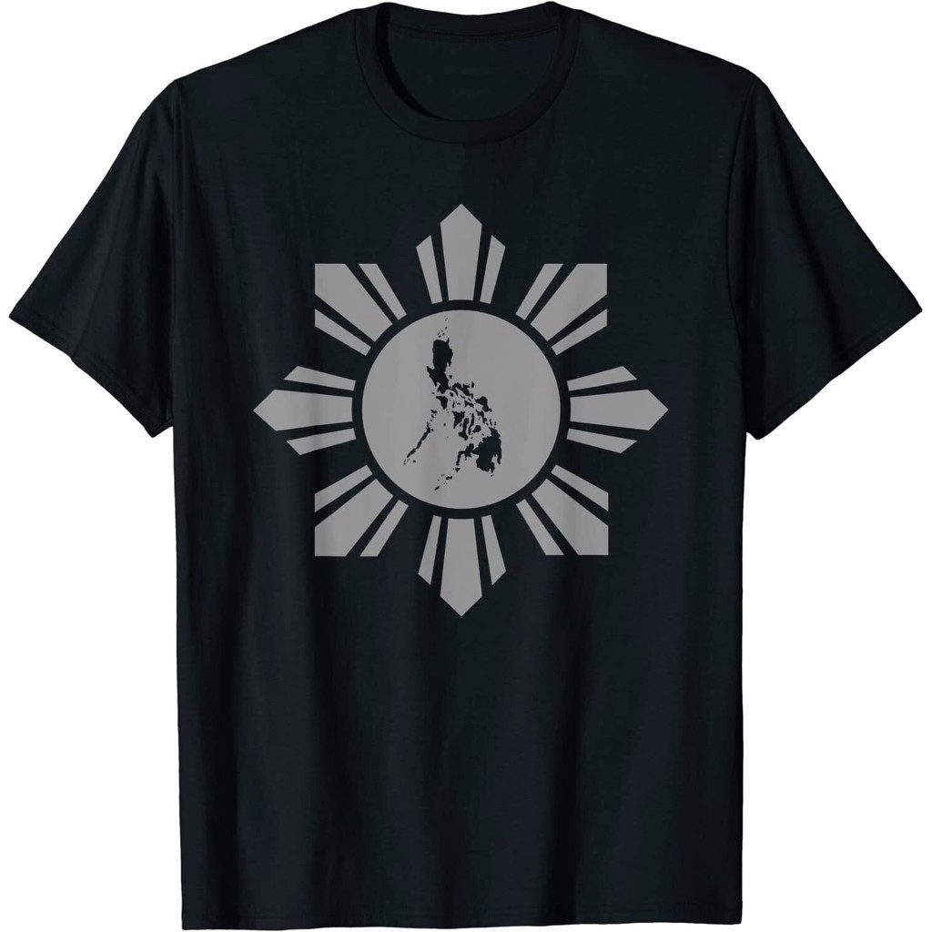 菲律賓太陽與菲律賓地圖 T 恤免費送貨