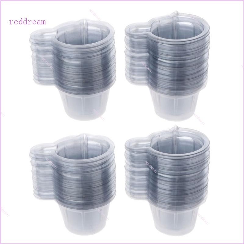 Redd 200 件透明塑料杯用於測量油漆環氧樹脂藝術用品多用途