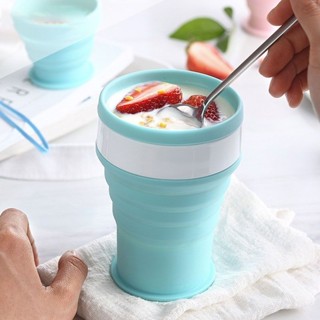 矽膠 摺疊水杯 咖啡杯 便攜式 防摔 可摺疊 伸縮杯 杯子
