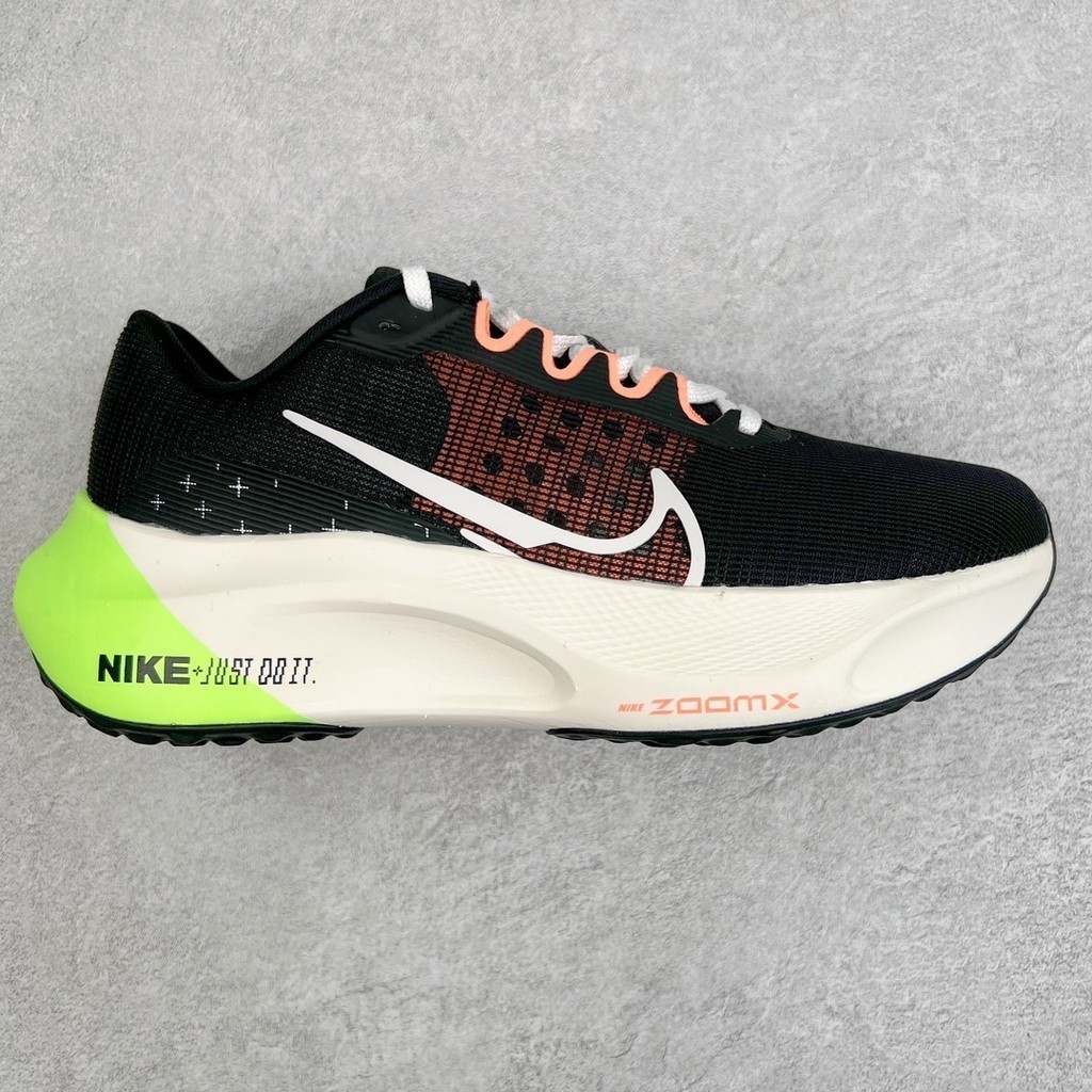 Nike Zoom Fly 5 馬拉松長跑運動休閒緩震碳板跑步鞋 黑熒光綠 FB1847-011