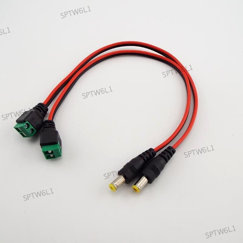 12v DC 5.5*2.1mm 公母插頭電纜到 DC 插頭連接器延長電纜 TW6L1
