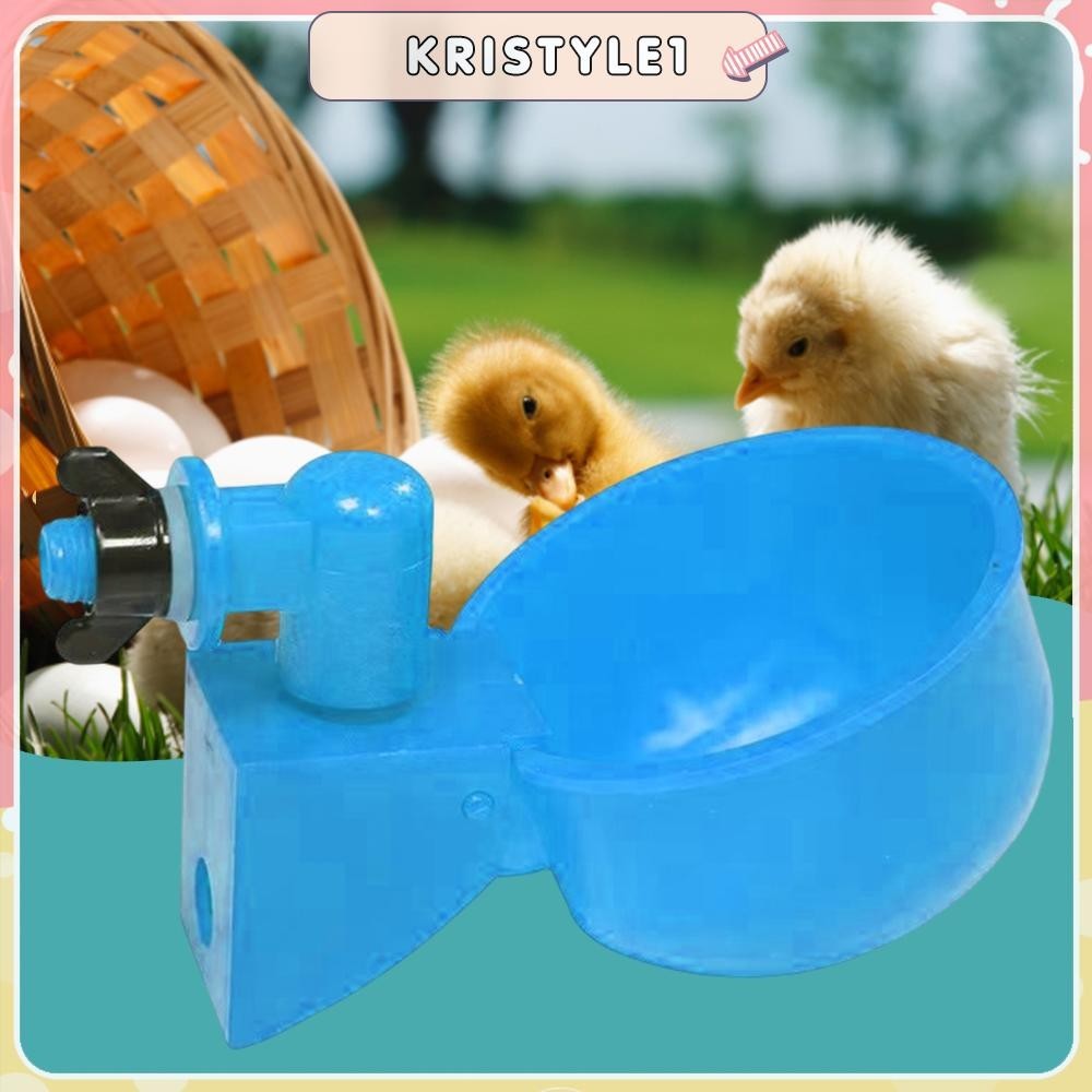 (6pcs)(藍色)家禽自動飲水碗 自動雞飲水機雞飲水杯雞飲水器