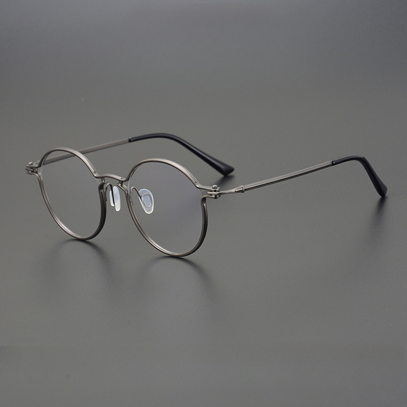 TAVAT同款RLT5893板材+鈦圓框時尚百搭眼鏡框架可配鏡