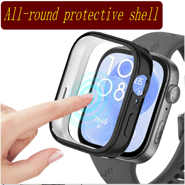 Huawei Watch Fit 3 保護殼保護殼華為 watch Fit 3 保護殼保護殼 360° 全能屏幕保護膜