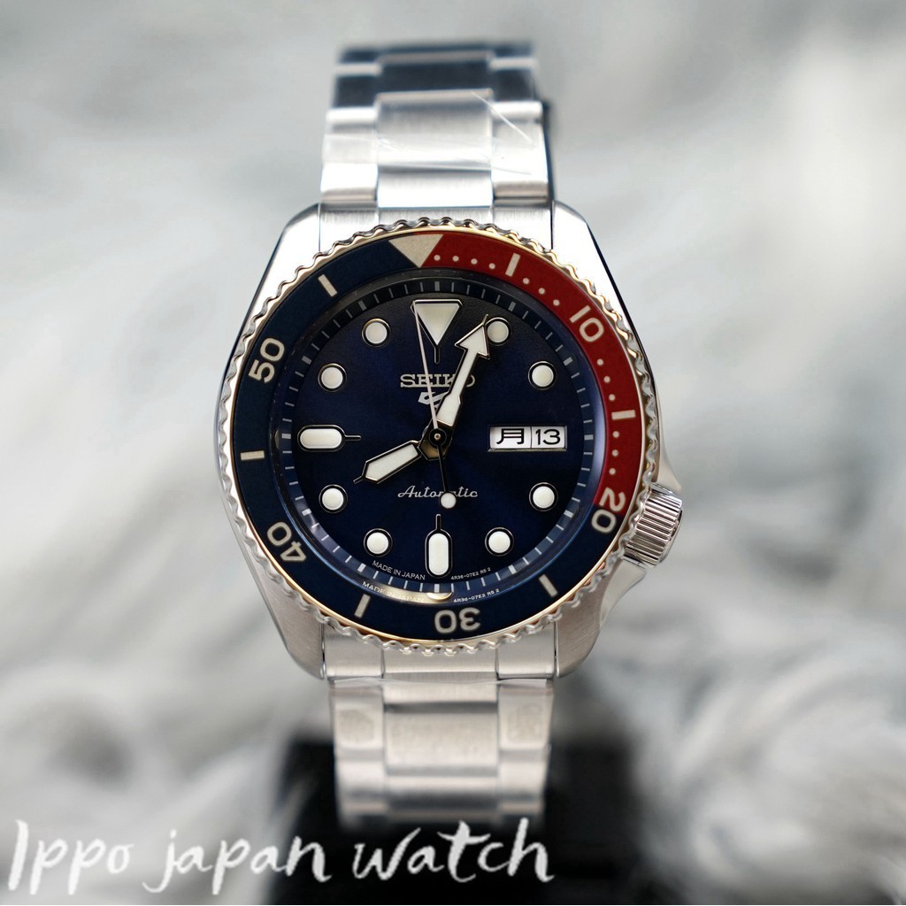 日本行貨★ SEIKO 5 Sports 運動風格 藍色 紅色 Ref. SBSA003/SRPD53K1 日本製造手錶