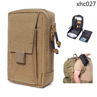 熱銷· 1000D戶外MOLLE戰術腰包手機包雙肩揹包肩帶掛包EDC工具收納袋