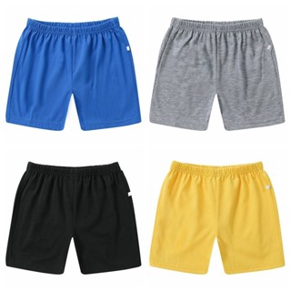 100-130CM 3-6歲小中童休閒男童短褲 素色學生運動褲無口袋短褲
