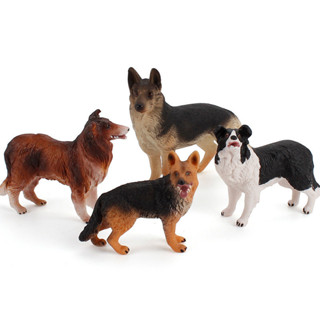 ♛樂樂屋♛模擬動物牧羊犬模型德國牧羊犬邊境蘇格蘭多款寵物狗擺件