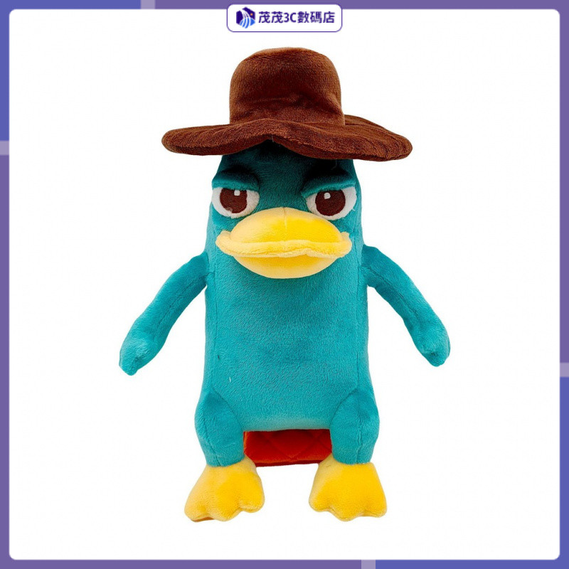 新品熱銷 perry the platypus 帶帽子玩偶鴨嘴獸泰瑞公仔玩偶