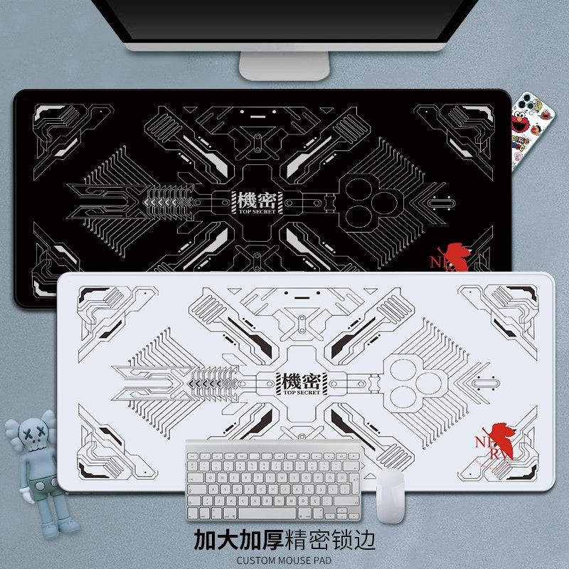 EVA鼠標墊超大號新世紀福音戰士初號機動漫桌墊男電競遊戲鍵盤墊