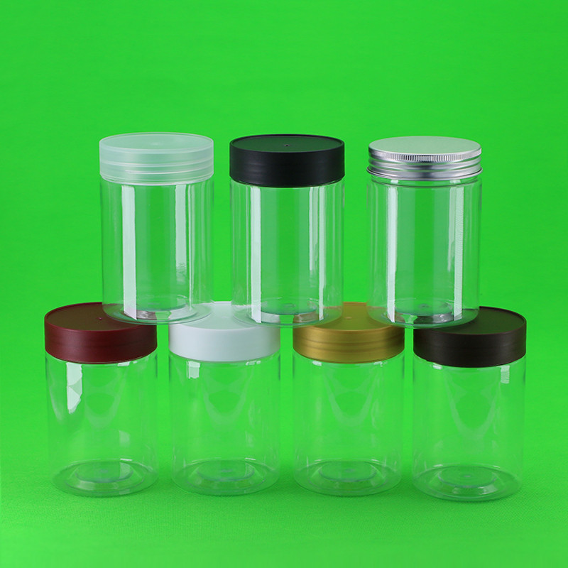 現貨【塑膠瓶】6510 加厚 磨砂蓋 塑膠罐 透明 圓形 PET食品級塑膠瓶 糖果藥材密封包裝