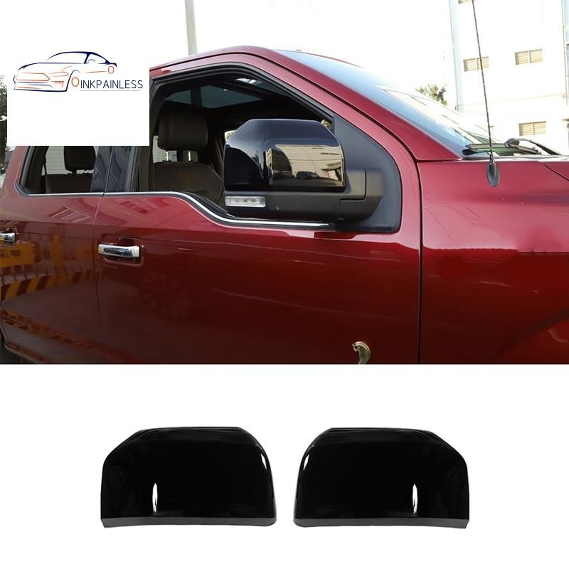 2 件裝車門後視鏡蓋裝飾汽車配件適用於福特 F150 F-150 2015-2020