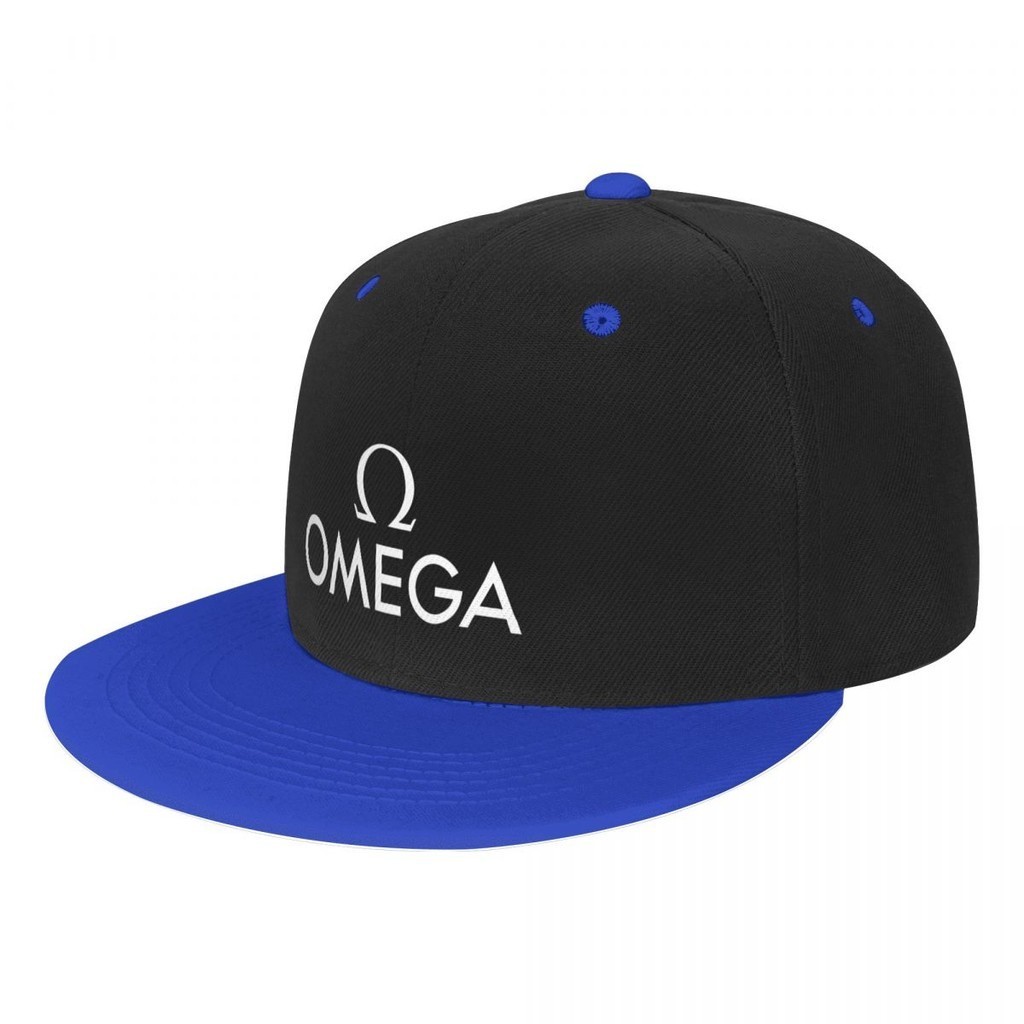 Omega (3) 嘻哈棒球帽 印花鴨舌帽太陽帽子 板帽 嘻哈街舞帽 平沿帽 潮帽 平簷撞色帽 男女帽 情侶棒球 現貨