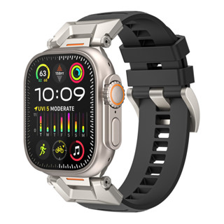 適用蘋果Apple Watch手錶錶帶456789代SE Ultra 機能氟橡膠錶帶