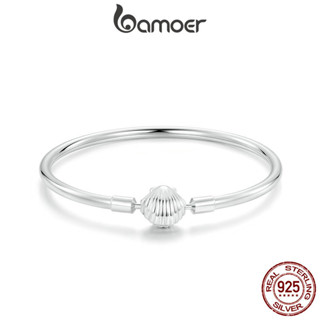 Bamoer 925 純銀手鍊貝殼基本設計優雅日常場合珠寶禮物女士女孩
