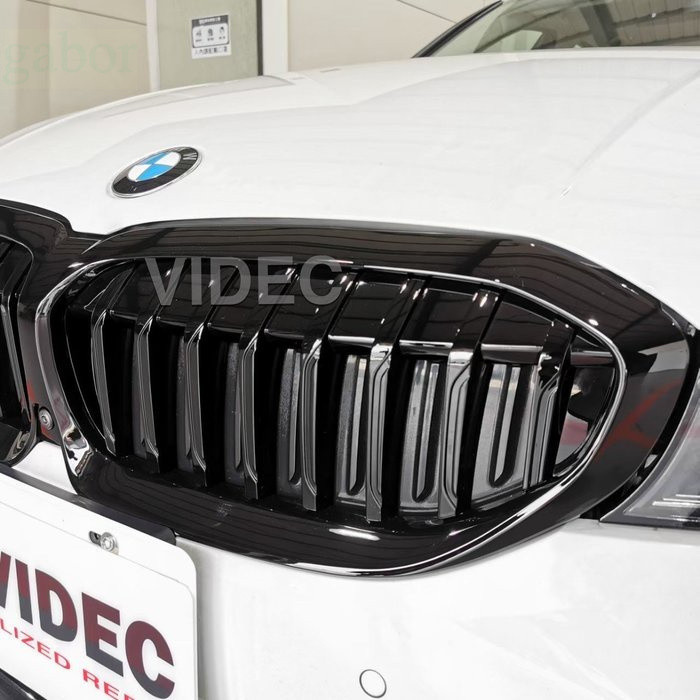 威德汽車精品 BMW 18- G20 3系列 M款 雙槓 專用 水箱罩 鼻頭 亮黑 消光黑 320 330