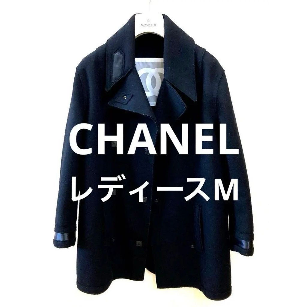 CHANEL 香奈兒 外套 女用 雙c標誌 Button 黑色 日本直送 二手