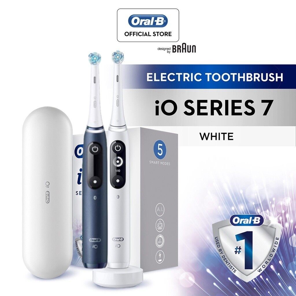 Oral B iO Series 7 聲波電動牙刷智能定時器終極清潔刷頭壓力傳感器