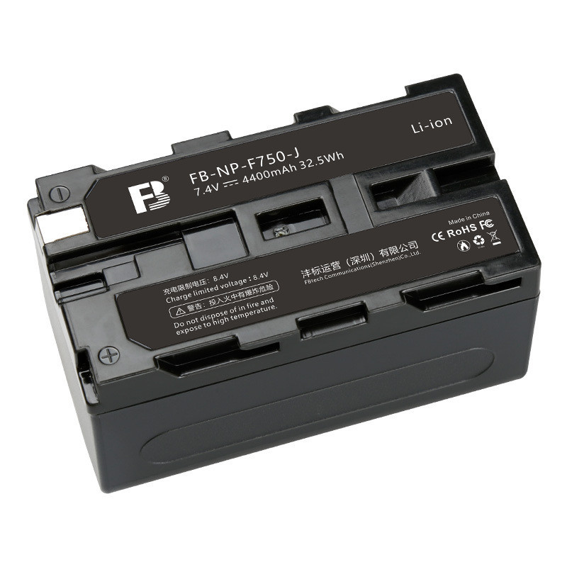 灃標NP-f750全解碼電池適用索尼Z100 2500C攝像機電池1500C EA50