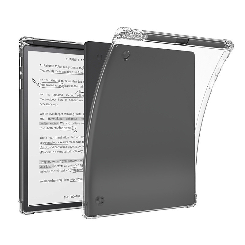 適用於 Kobo Elipsa Elipsa 2E 10.3 英寸電子書閱讀器保護套帶四角安全氣囊防摔透明筆槽殼